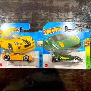 Brand New Hot Wheels Lotus Sport Elise Lotus Evija Unopened Condition